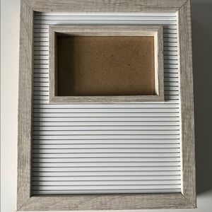 Letterboard with picture frame
